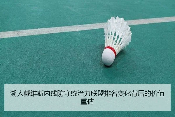 湖人戴维斯内线防守统治力联盟排名变化背后的价值重估
